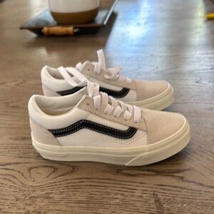 New/No Box, Little kid size 12, Vans Kids Sneakers - White and Blue